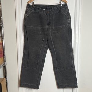 Vintage Carhartt Charcoal Relaxed Fit Pants Size 16 Short